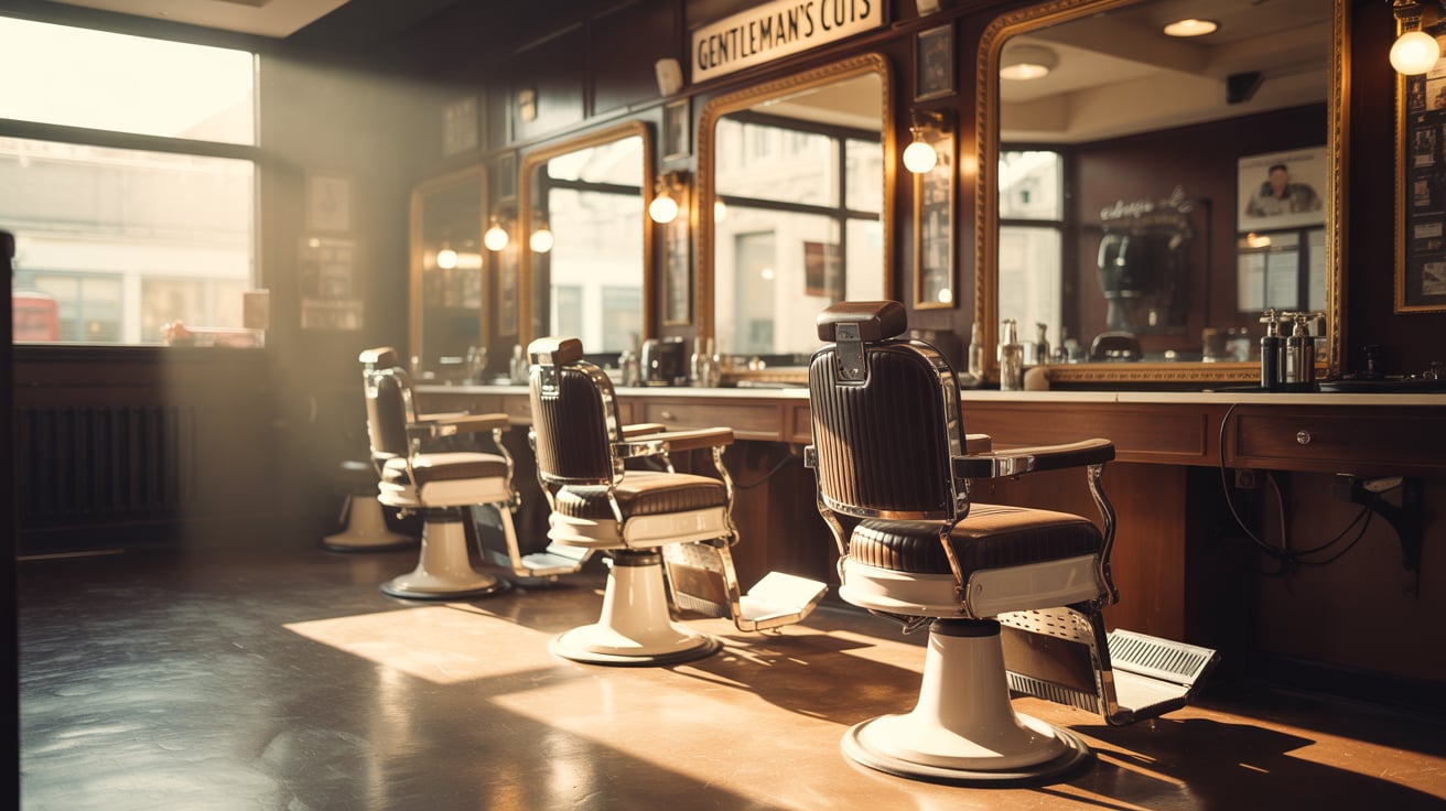 Barber cutting hair