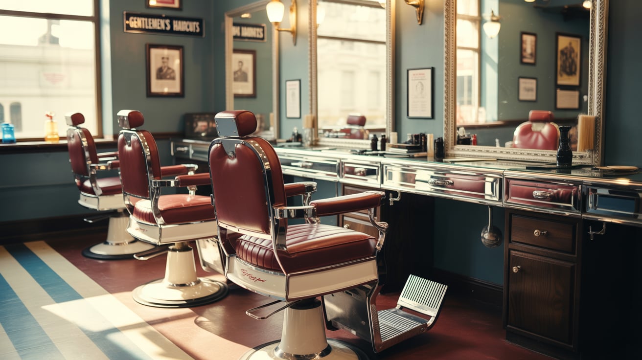 Vintage barber chair